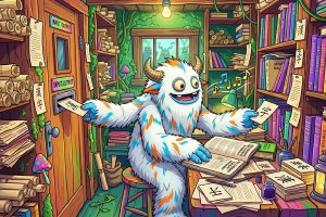 A singing monster exchanges chinese symbols while trapped in John Searle's basement